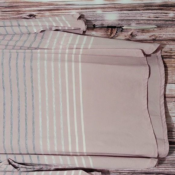 Calvin Klein Women's Striped 3/4 Sleeve Top Size XL - Picture 4 of 9